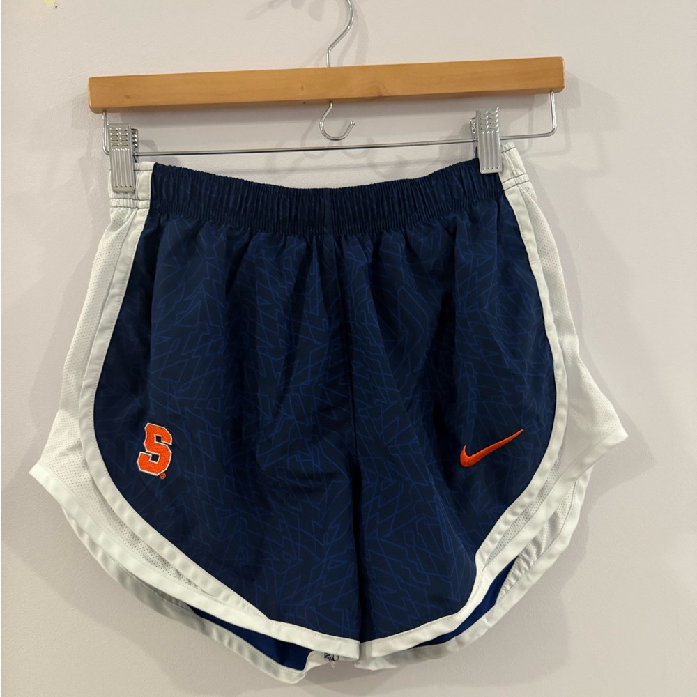 Nike Blue and White Athletic Shorts Lightweight Design